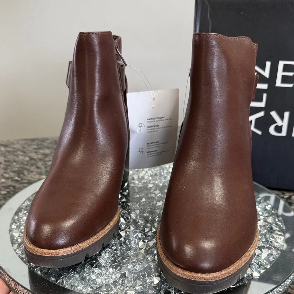 Naturalizer Dark Brown Ankle Booties